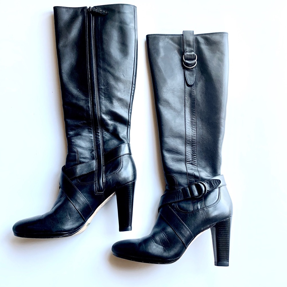 Cole Haan Courtney Air Tall Black Boot Size 7B